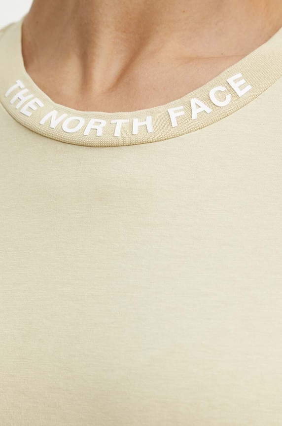 Βαμβακερό μπλουζάκι The North Face NF0A87DJ3X41 μπεζ