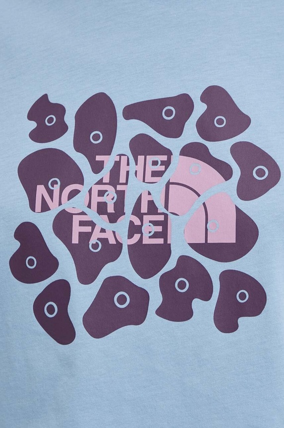 The North Face t-shirt bawełniany NF0A880MQEO1 niebieski