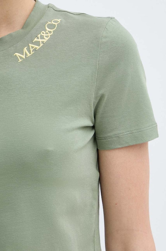 Тениска MAX&Co. 2416941094200 зелен