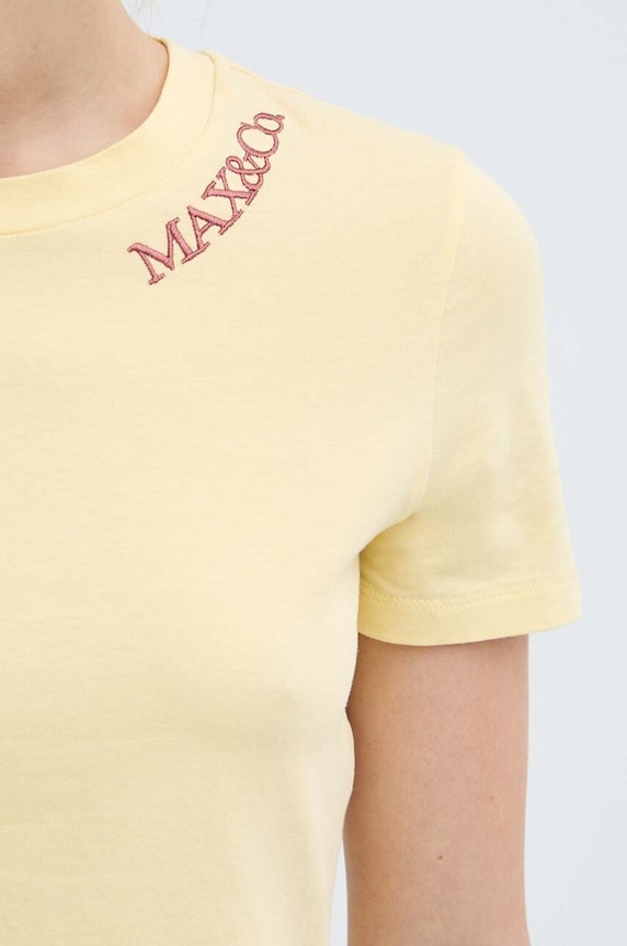 MAX&Co. t-shirt 2416941094200 sárga