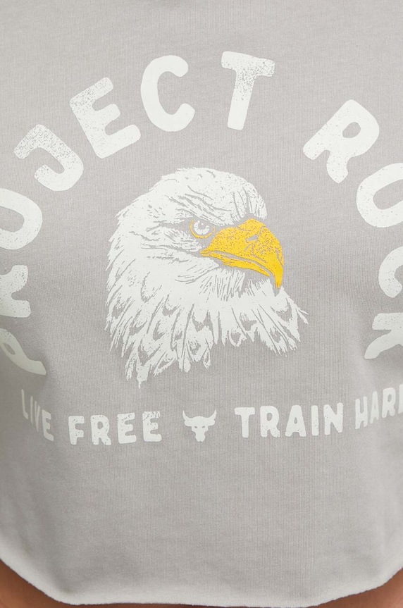 Under Armour t-shirt Project Rock 1383420 beżowy