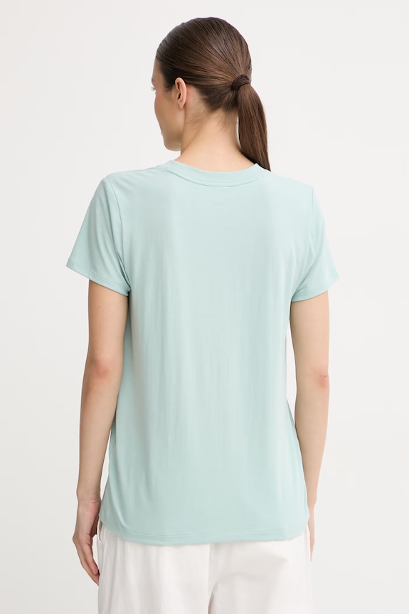 Odzież Under Armour T-shirt damski z bawełną Campus Core 1383648 turkusowy