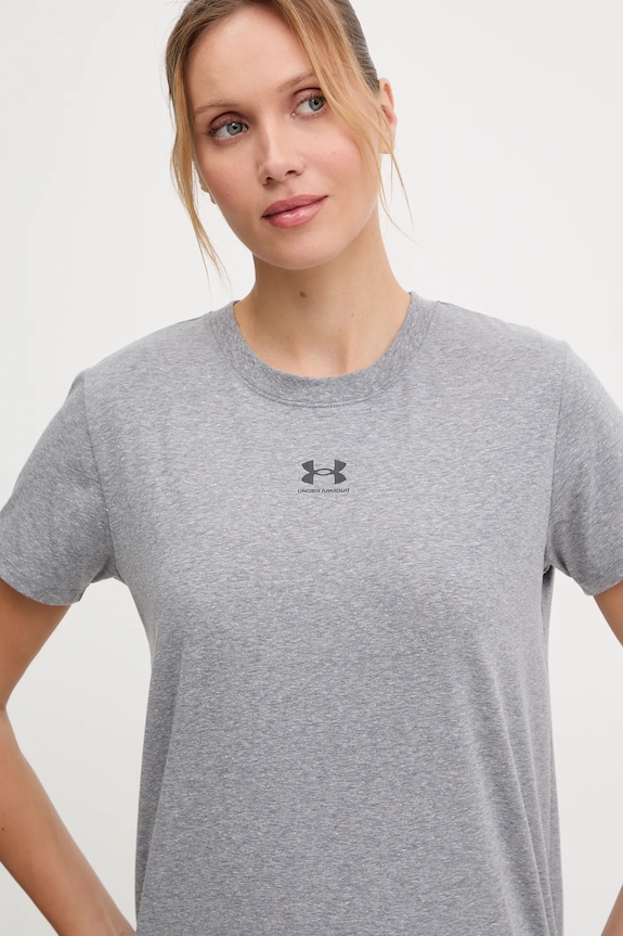 Under Armour t-shirt Γυναικείο με βαμβάκι Campus Core γκρί 1383648