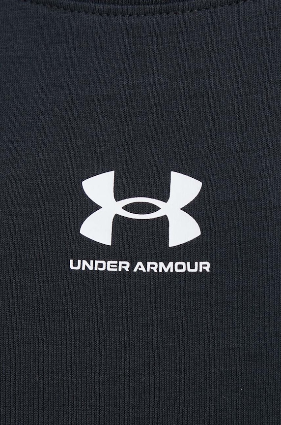 Under Armour t-shirt női pamuttal Campus Core 1383648 fekete