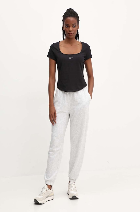 Μπλουζάκι Reebok Classic Wardrobe Essentials 100075530 μαύρο SS24