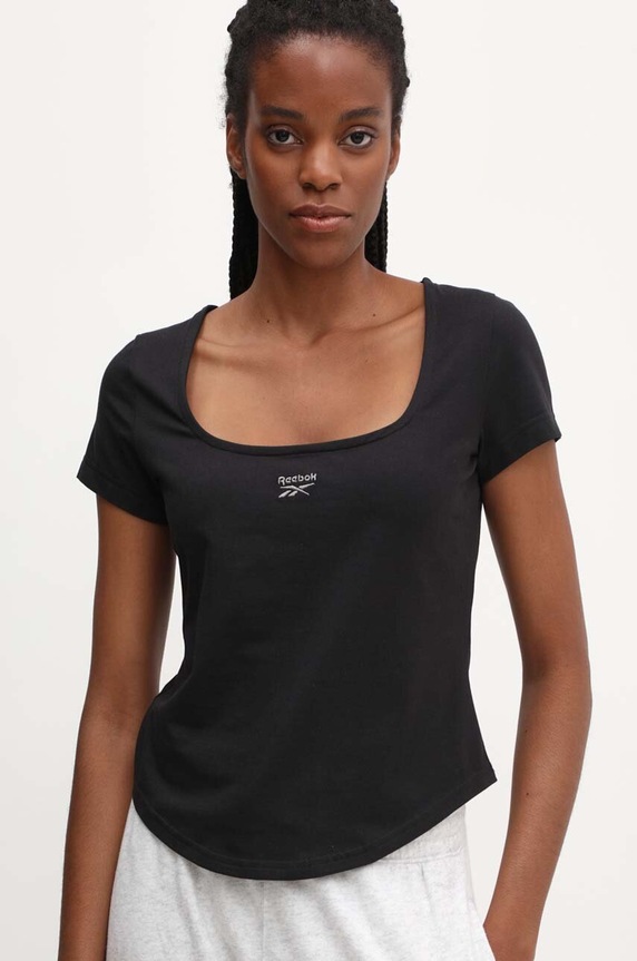 Μπλουζάκι Reebok Classic Wardrobe Essentials μαύρο 100075530