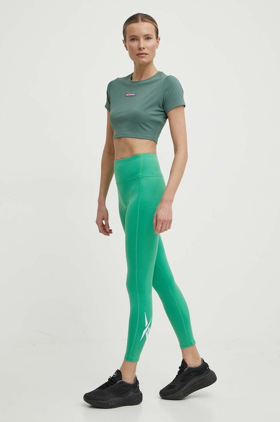Reebok edzős póló LUX COLLECTION 100076117 zöld SS24