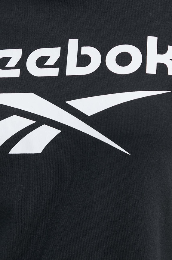 Βαμβακερό μπλουζάκι Reebok Identity 100034774 μαύρο