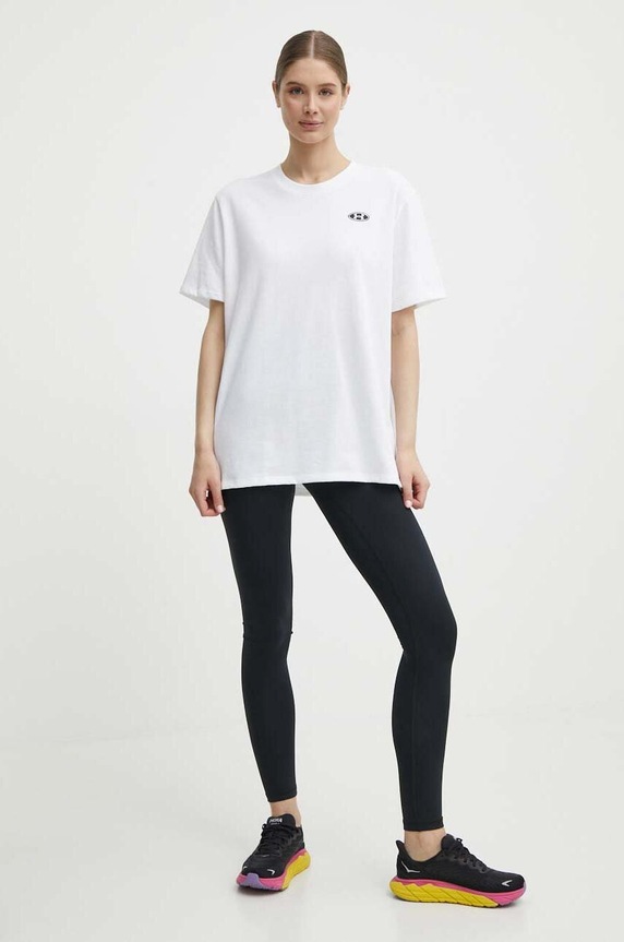 Μπλουζάκι προπόνησης Under Armour 1383045 λευκό SS24