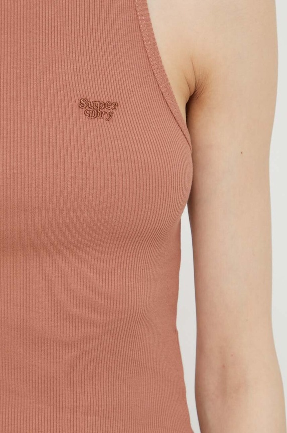 Superdry pamut top W6011890A.2BK barna