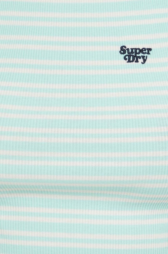 Bavlnený top Superdry W6011889A.2IT zelená