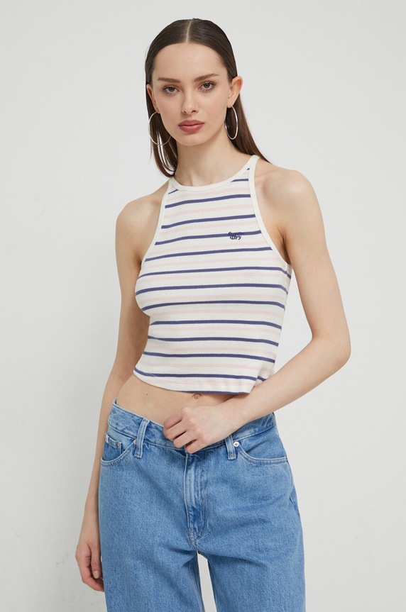 Superdry pamut top sötétkék W6011889A.2IU