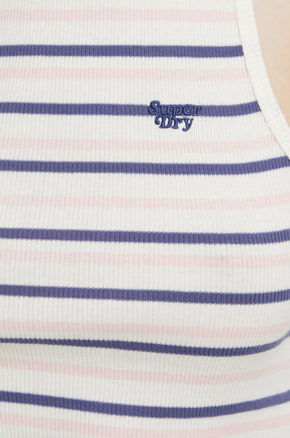 Superdry pamut top W6011889A.2IU sötétkék