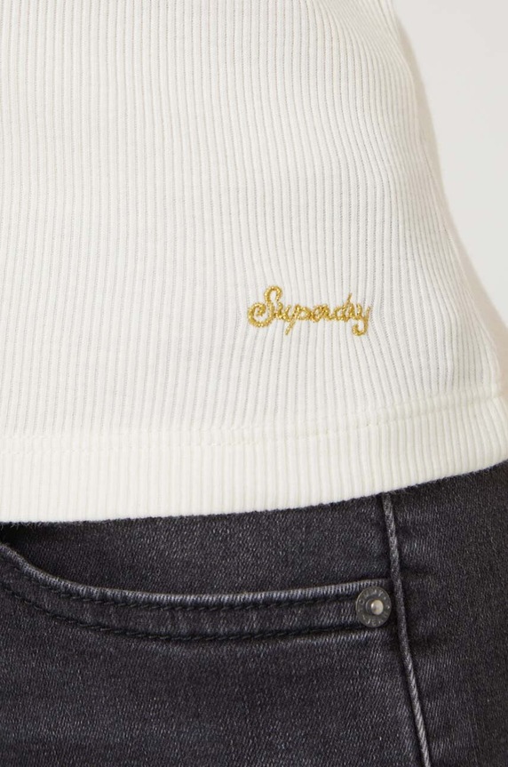 Superdry t-shirt bawełniany W6011874A.71D beżowy