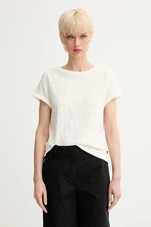 Levi's pamut póló pamut bézs A7247