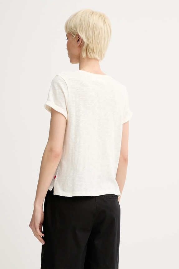 Ruházat Levi's pamut póló A7247 bézs