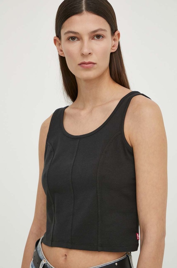 Levi's top elasztánnal fekete A7533