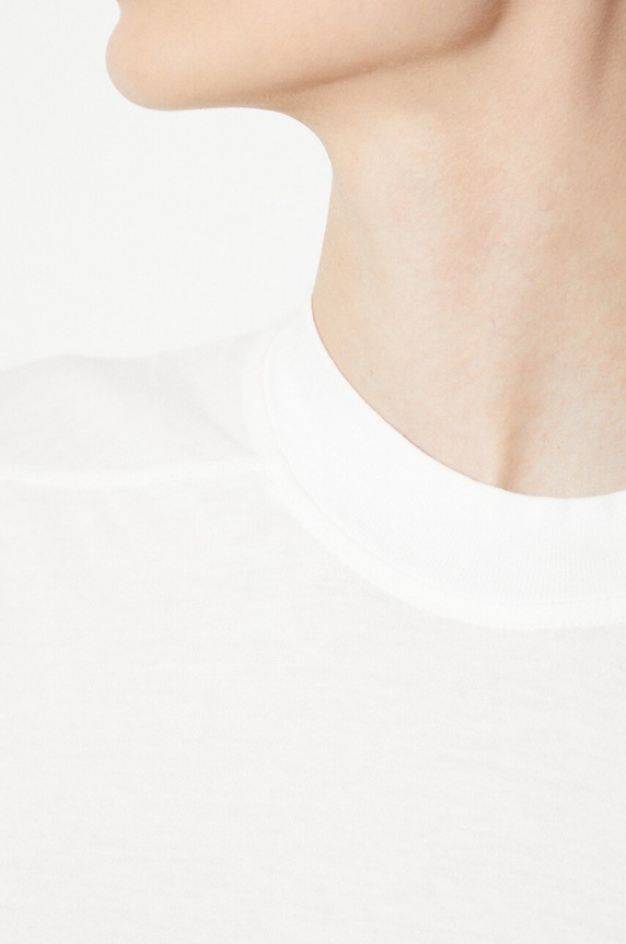 Памучна тениска Rick Owens Small Level T-Shirt DS01D1208.RN.11 бял