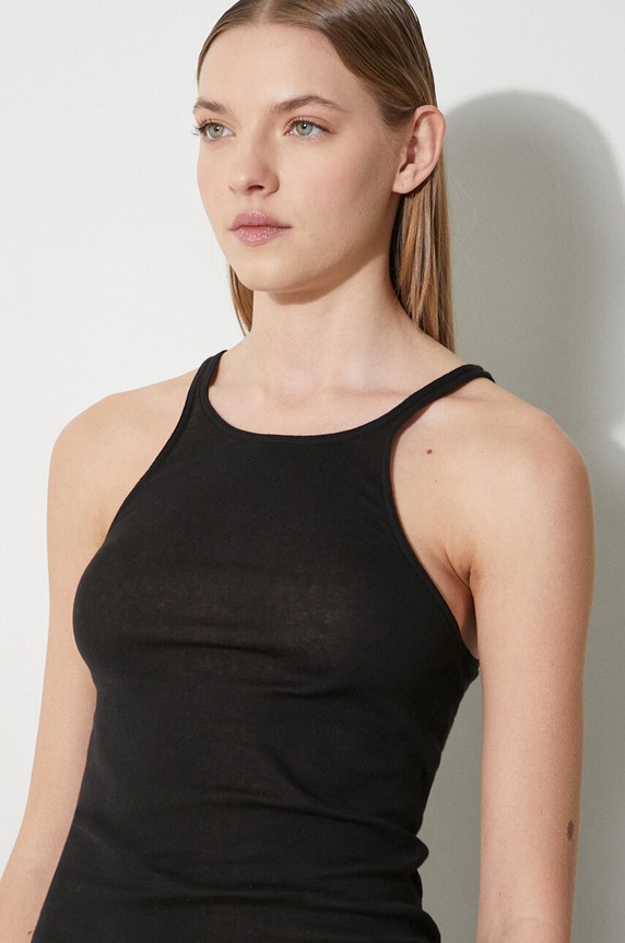Rick Owens cotton top Racer Back Tank DS01D1119.BH.09 black