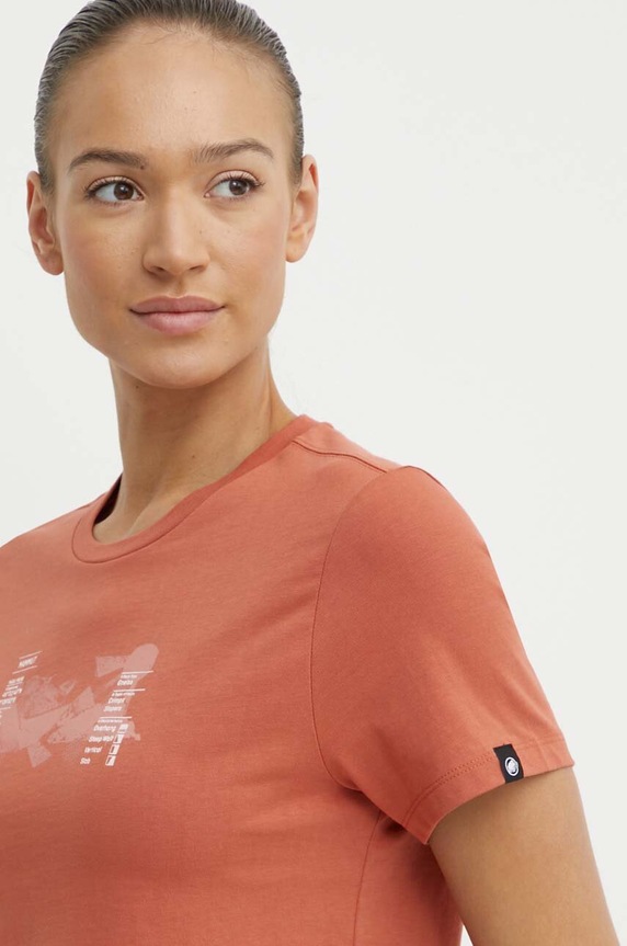 Mammut t-shirt Massone pomarańczowy 1017.05171