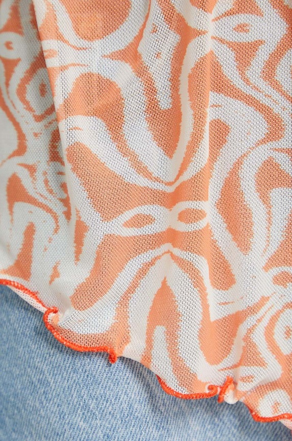 Top Desigual TOPI 24SWTKAG oranžová