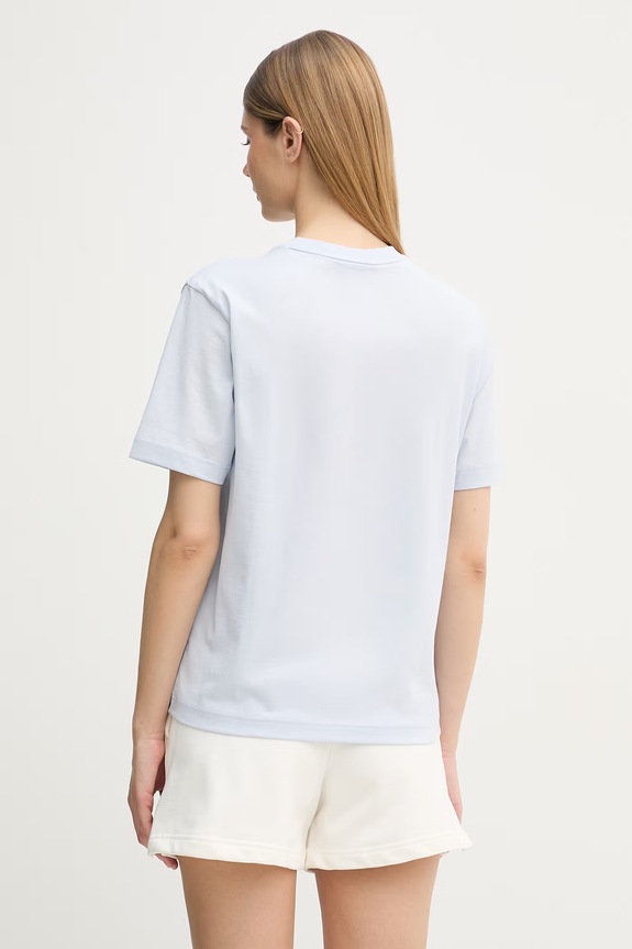 Ruházat Lacoste t-shirt női pamut TF7215 kék