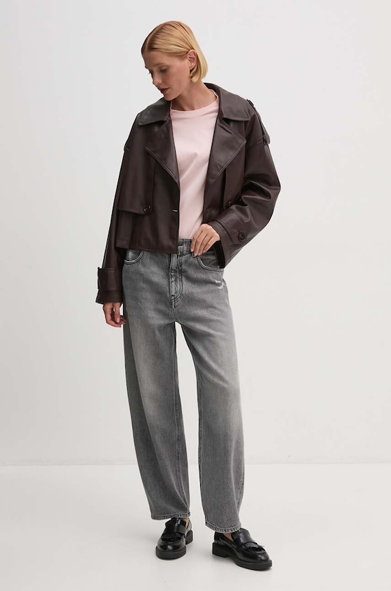 Lacoste női pamut póló TF7215 rózsaszín SS26