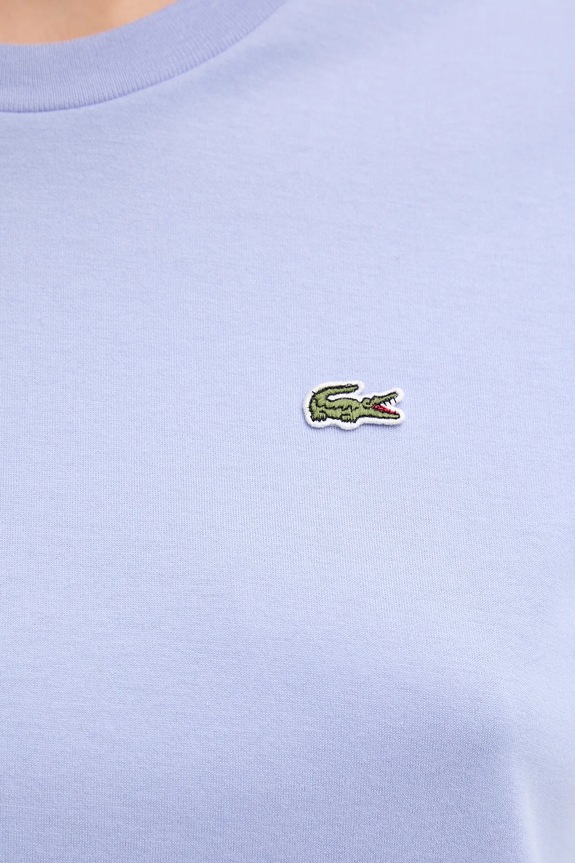 Lacoste T-shirt damski bawełniany TF7215 niebieski