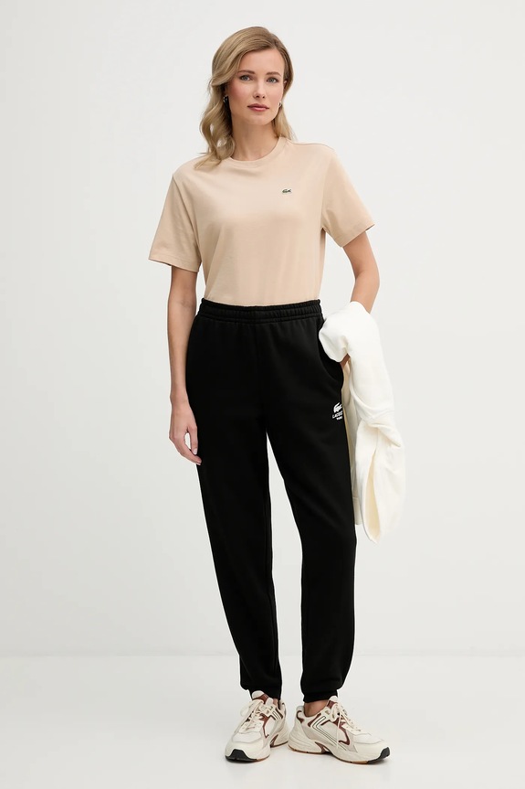 Lacoste tričko dámske bavlnené TF7215 béžová SS26