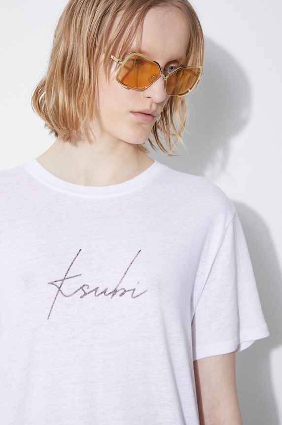 KSUBI tricou de in Script Klassic WSP24TE002 alb