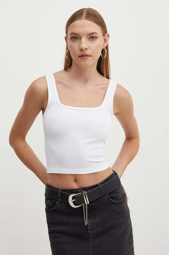 Top Hollister Co. slim bílá KI339.3553.100