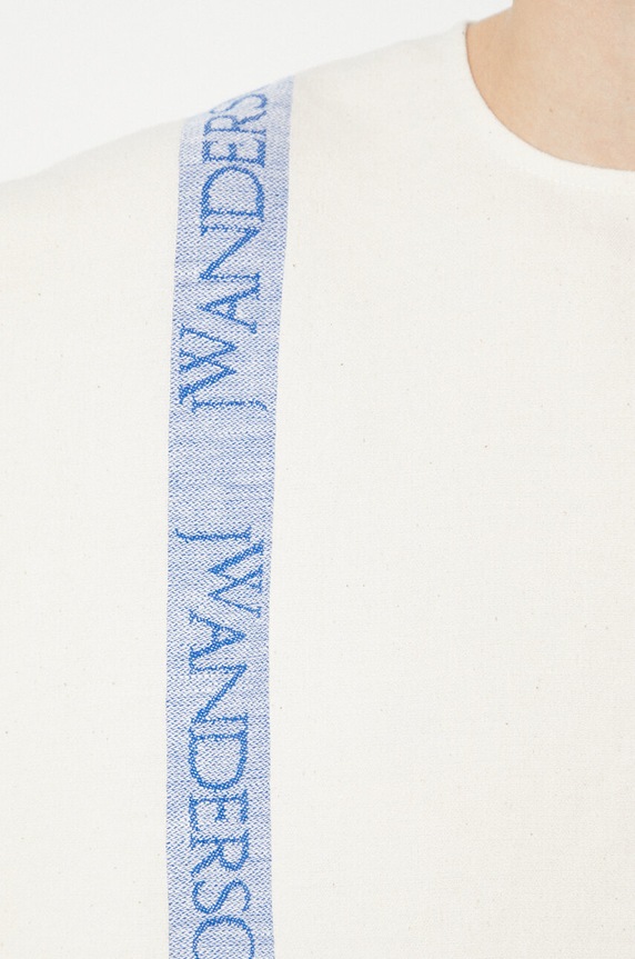 JW Anderson bluzka z domieszką lnu Boxy T-Shirt TP0320.PG1483.046