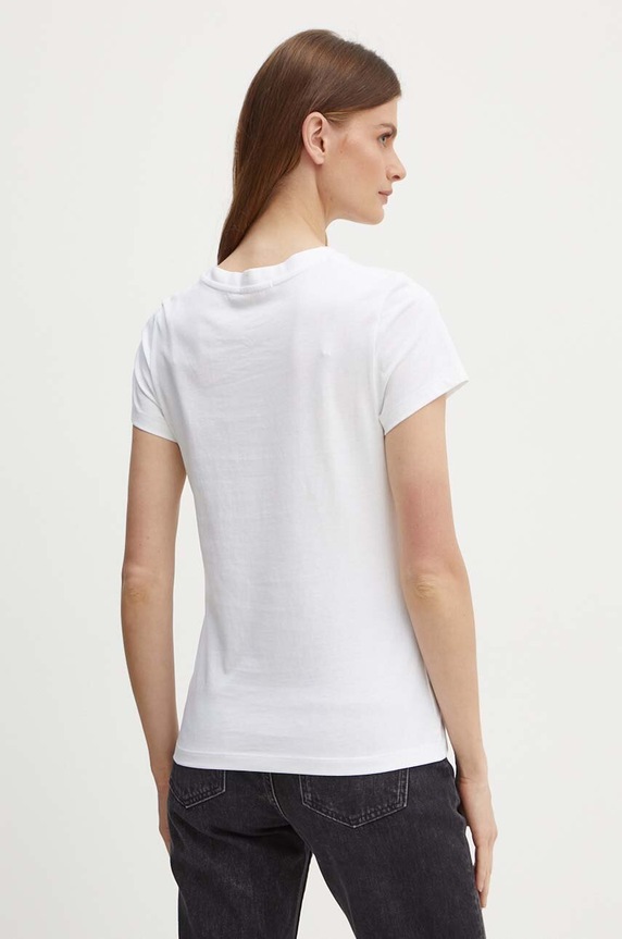 Ruházat Calvin Klein Jeans pamut póló J20J220253 fehér