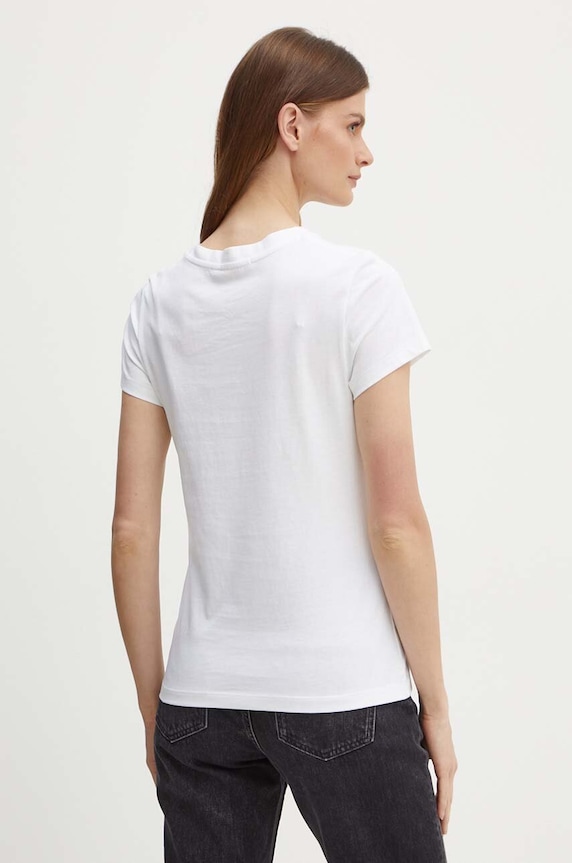 Ruházat Calvin Klein Jeans pamut póló J20J220253 fehér