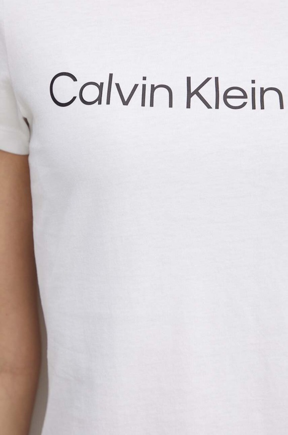 Calvin Klein Jeans pamut póló J20J220253 fehér