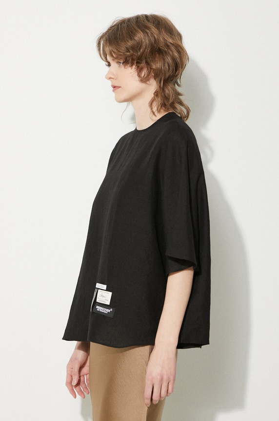 Lanena majica Undercover Blouse crna UC1D1402.2