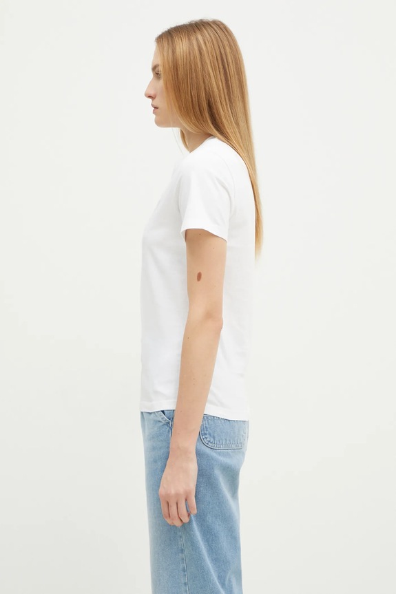 Maison Kitsuné cotton t-shirt Baby Fox Patch Regular Tee Shirt MW00110KJ0008 white SS25