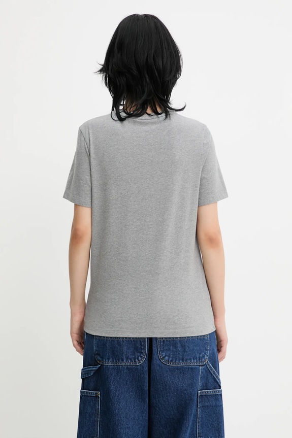 Oblečenie Bavlnené tričko Maison Kitsuné Baby Fox Patch Regular Tee Shirt MW00110KJ0008 sivá