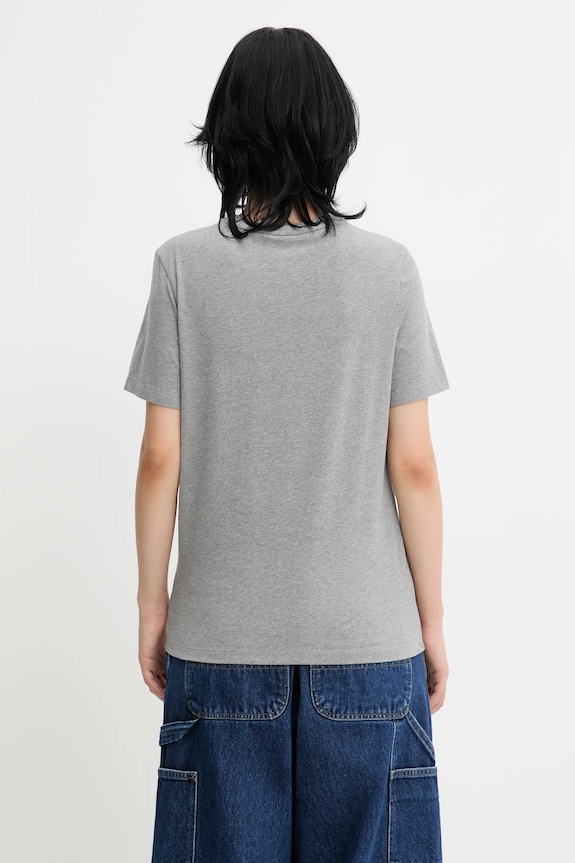 Oblečenie Bavlnené tričko Maison Kitsuné Baby Fox Patch Regular Tee Shirt MW00110KJ0008 sivá
