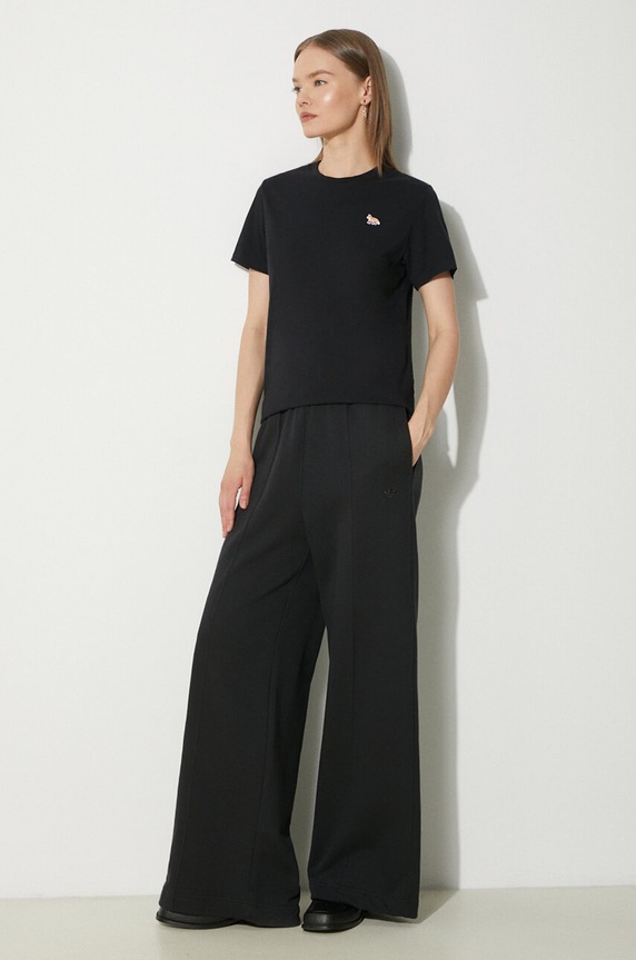 Maison Kitsuné cotton t-shirt Baby Fox Patch Regular Tee Shirt MW00110KJ0008 black SS25