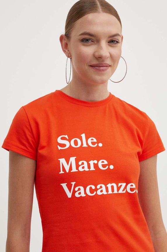 Drivemebikini t-shirt Sole Mare Vacanze narancssárga 2022.DRV.024.HR