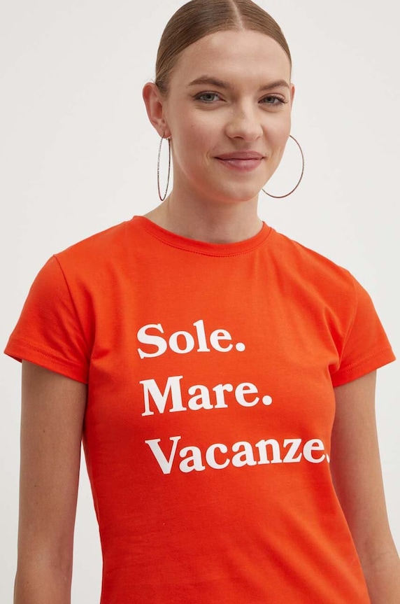 Drivemebikini t-shirt Sole Mare Vacanze narancssárga 2022.DRV.024.HR