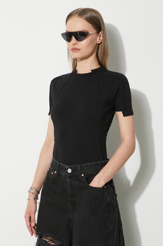 VETEMENTS t-shirt Blackout Cut-Up Fitted T-Shirt black UE64TR100B