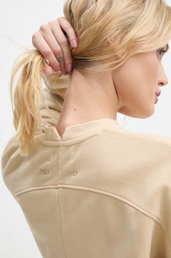 2NDDAY bluza bawełniana CN 2242243389 beżowy