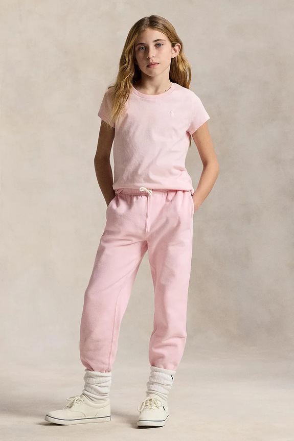 Polo Ralph Lauren t-shirt bawełniany dziecięcy 313833549033 różowy