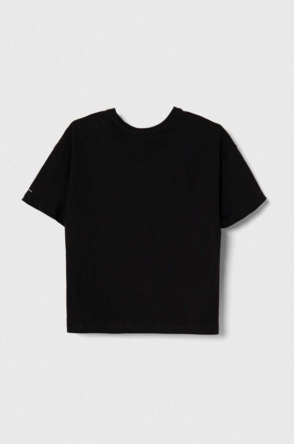 Otroška bombažna kratka majica Calvin Klein Jeans IG0IG02136.128.176.PPYH črna SS24