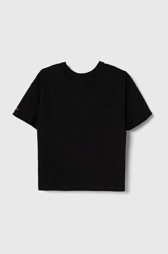 Otroška bombažna kratka majica Calvin Klein Jeans IG0IG02136.128.176.PPYH črna SS24