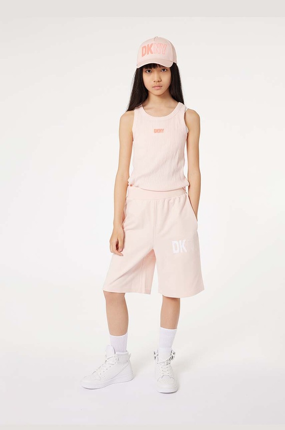 Detský top Dkny s elastanom ružová D60081.114.150