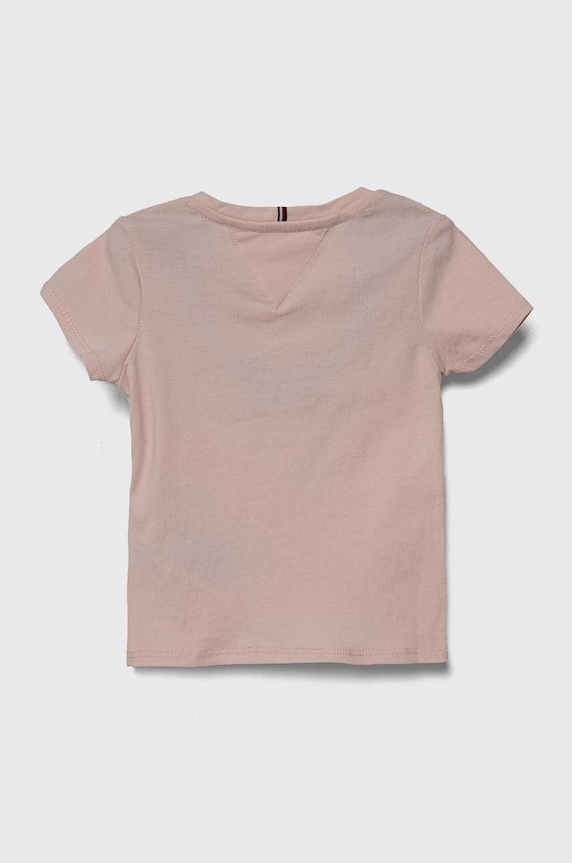 Tommy Hilfiger t-shirt bawełniany dziecięcy KG0KG05242.74.122.PPYH różowy AA00