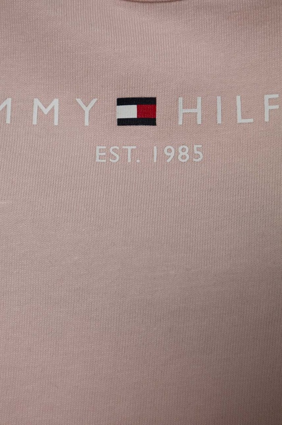Dziewczynka Tommy Hilfiger t-shirt bawełniany dziecięcy KG0KG05242.74.122.PPYH różowy